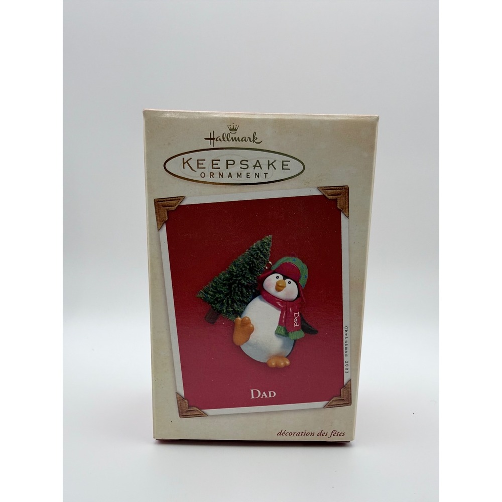 Hallmark Keepsake Ornament Dad‎ Penguin Christmas Tree 2003